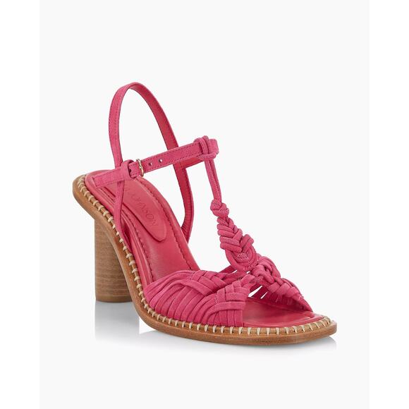 Ulla Johnson Penina Macrame Braided High Heel in Orchid...